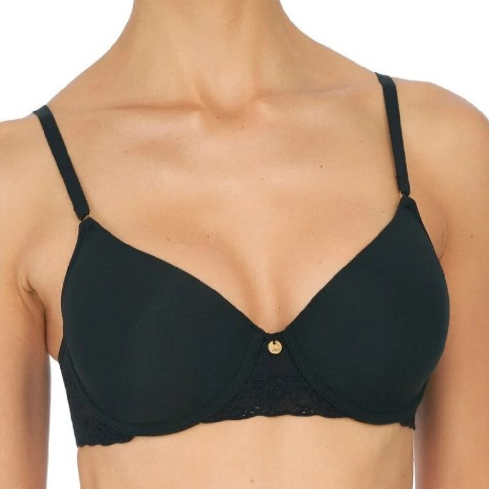 32DDD Natori Bliss Perfection Contour Underwire T-Shirt Bra Black